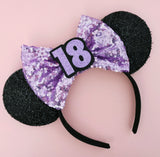 Design Your Own Sequin Bow Birthday Ears