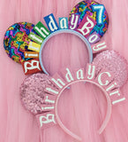 Sequin Birthday Girl Ears