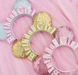 Sequin Birthday Girl Ears