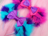 Fluffed Up Sulley Ears with Satin Bow
