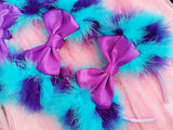 Fluffed Up Sulley Ears with Satin Bow