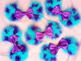 Fluffed Up Sulley Ears with Satin Bow