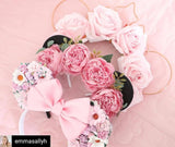 Pretty Peonies Flower Crown Ears