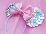 Magical Mermaid Ears - choose your bow colour!