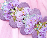 Floral Rapunzel Crown Headband