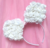Foam Rose Ears with Satin Bow