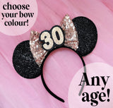 Design Your Own Sequin Bow Birthday Ears