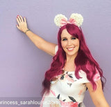 Foam Rose Ears with Satin Bow