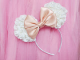 Foam Rose Ears with Satin Bow