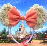 Foam Rose Ears with Satin Bow
