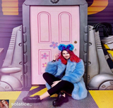 Fluffed Up Sulley Ears with Satin Bow