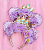Floral Rapunzel Crown Headband