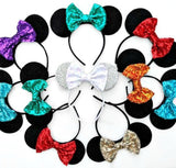 Ears with Sequin Bow - Custom Colours