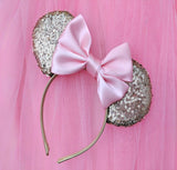 Sassy Sequin Ears with Satin Bow