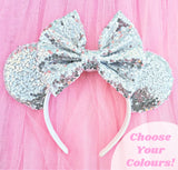 Sequin Sparkle Ears with Large Sequin Bow