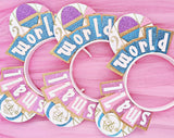 Pink and Blue Pastel World Headband