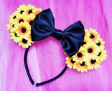 Sunflower Floral  Ears