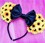 Sunflower Floral  Ears