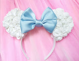 Foam Rose Ears with Satin Bow