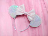Sassy Sequin Ears with Satin Bow