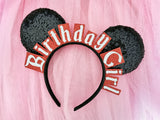 Sequin Birthday Girl Ears