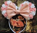 Pastel Rose Ears with Satin Bow
