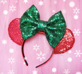 Sequin Sparkle Ears with Large Sequin Bow
