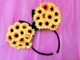 Sunflower Floral  Ears