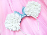Foam Rose Ears with Satin Bow